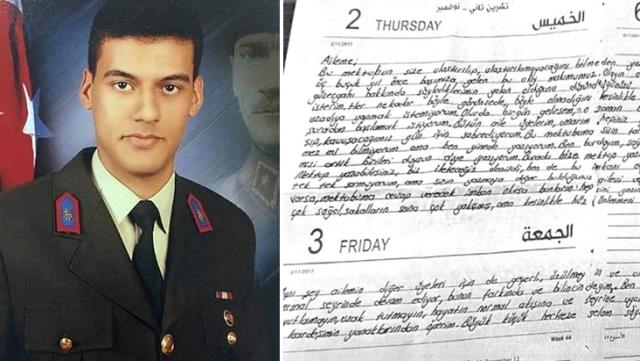 Gara şehidi astsubayın terör örgütünün elindeyken ailesine yazdığı mektup ortaya çıktı