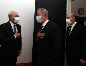 Hulusi Akar ve Süleyman Soylu, Kemal Kılıçdaroğlu ile Meral Akşener’i ziyaret etti