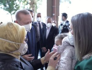 Cumhurbaşkanı Erdoğan’dan, Ayda bebeğe ziyaret
