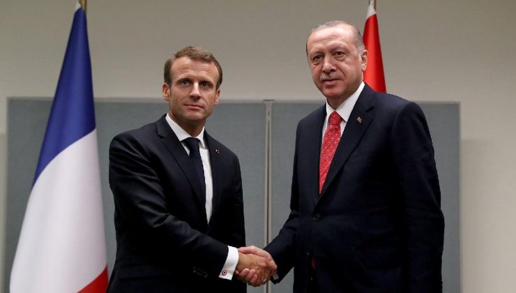 Cumhurbaşkanı Erdoğan, Macron ile görüştü