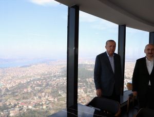 Erdoğan, Çamlıca Kulesi’ni inceledi