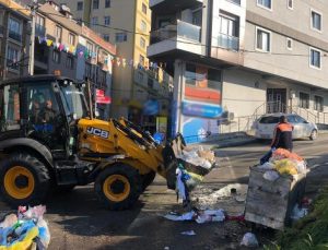 Maltepe sokakları çöp yığınlarından arındırılıyor