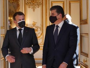 Macron ve Barzani Paris’te bir araya geldi