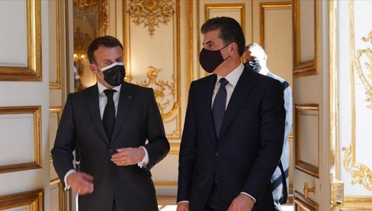 Macron ve Barzani Paris’te bir araya geldi