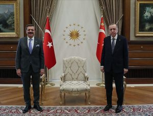 Erdoğan, TOBB Başkanı Hisarcıklıoğlu’nu kabul etti