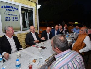 CHP Genel Başkanı Kemal Kılıçdaroğlu taksi esnafıyla iftar yaptı
