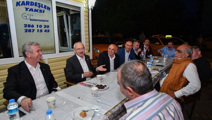 CHP Genel Başkanı Kemal Kılıçdaroğlu taksi esnafıyla iftar yaptı