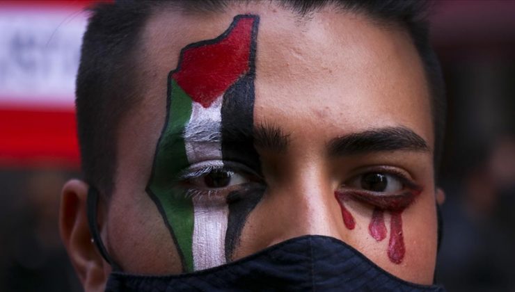 Arjantin’de ‘İsrail’i kınama, Filistin ile dayanışma’ gösterisi düzenlendi