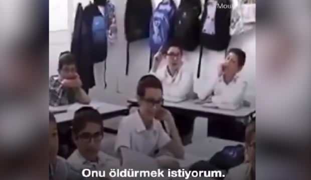 İsrail’de ilkokul öğrencilerinin dehşete düşüren videosu