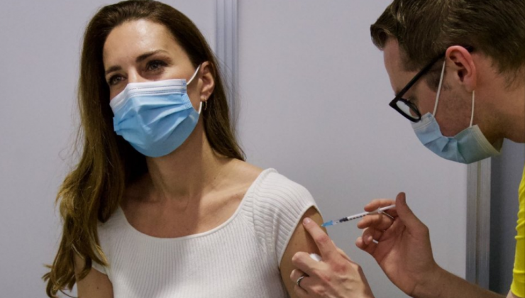 Kate Middleton, Covid-19 aşısı oldu
