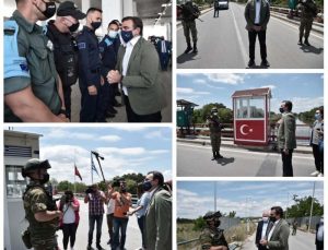 Sınırı geçip Türk askerleriyle fotoğraf çektirdi
