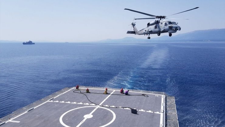 Türk Donanması’ndan havada yakıt ikmali