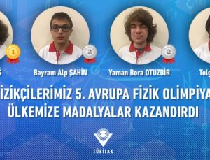 Genç fizikçilerimize Avrupa Fizik Olimpiyatında madalya yağdı