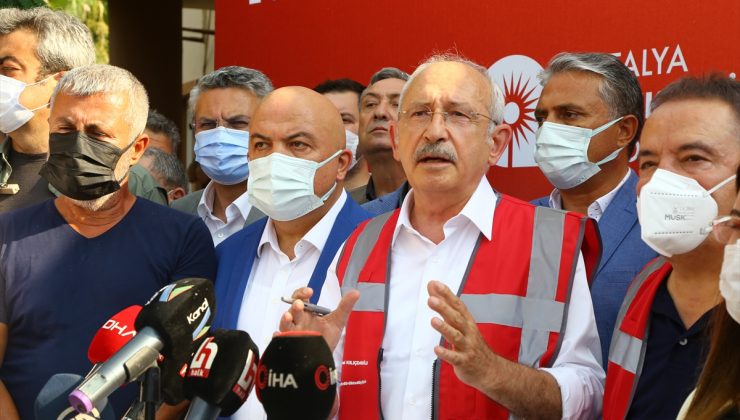 CHP Genel Başkanı Kılıçdaroğlu, Antalya Kriz Merkezi`nde konuştu