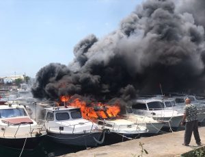 Maltepe’de teknede çıkan yangın söndürüldü