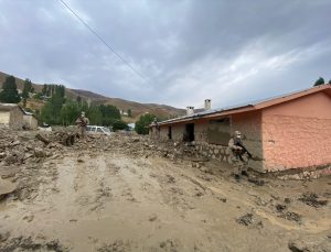 Van’da sel nedeniyle 5 ev yıkıldı