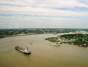 İda Kasırgası sırasında Mississippi Nehri tersine aktı