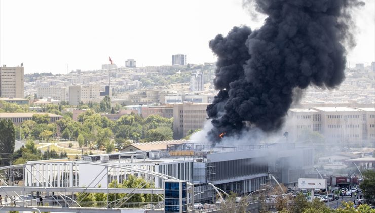 Ankara`da yangın