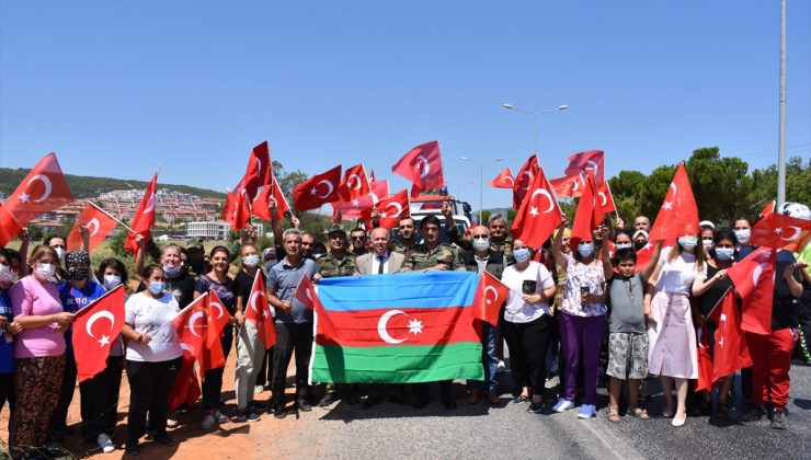 Azerbaycanlı “alev savaşçıları” ülkelerine uğurlandı