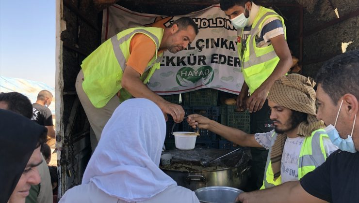 Afrin’deki ihtiyaç sahiplerine, Hatay’dan yemek yardımı