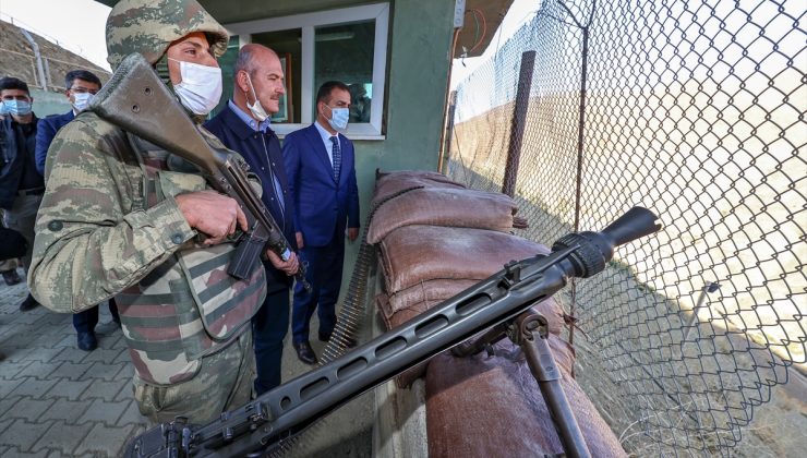 İçişleri Bakanı Süleyman Soylu, Türkiye-İran sınırındaki güvenlik duvarını inceledi