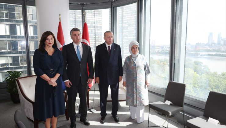 Erdoğan, Hırvatistan Cumhurbaşkanı Milanoviç’i ağırladı