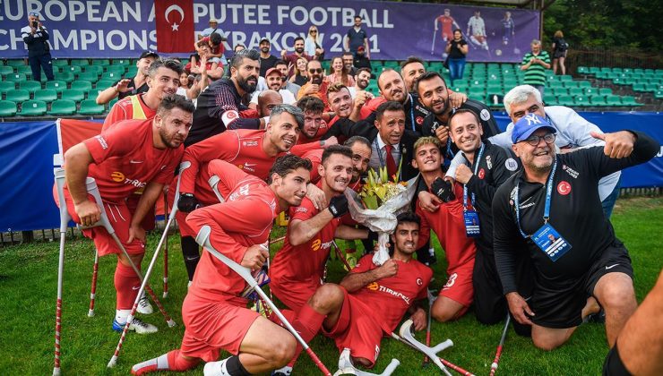 Ampute Futbol Milli Takımı üst üste ikinci kez Avrupa Şampiyonu