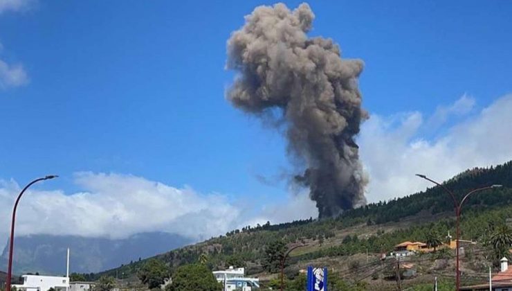 İspanya’nın Kanarya Adaları’ndaki La Palma yanardağı faaliyete geçti