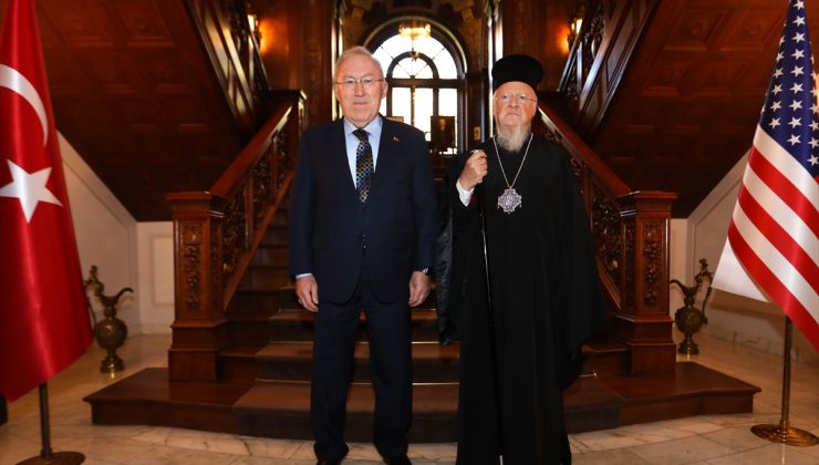 Washington Büyükelçisi Mercan Fener Rum Patriği Bartholomeos’u ağırladı