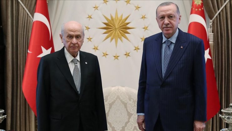 Cumhurbaşkanı Erdoğan MHP Genel Başkanı Bahçeli’yi kabul etti