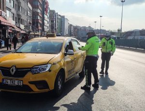 İstanbul’da taksicilere yönelik denetimler sürüyor