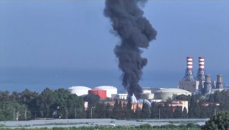 Lübnan’ın Zahrani petrol tesislerinde yangın