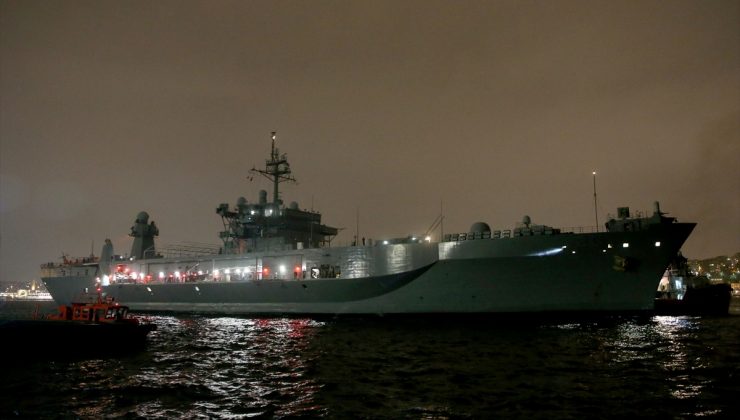 ABD donanmasına ait savaş gemisi İstanbul’da