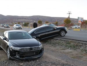 İYİ Parti Genel Başkanı Akşener’in konvoyunda kaza