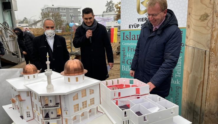 Almanya’da Viernheim Eyüp Sultan Camisi’nin temeli törenle atıldı