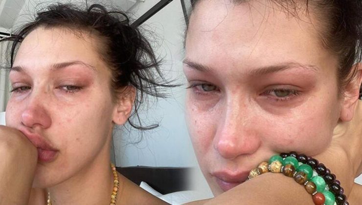 Bella Hadid ağlama fotoğraflarını sosyal medyada paylaştı