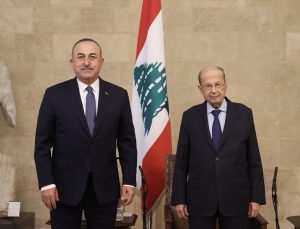 Bakan Çavuşoğlu, Lübnan Cumhurbaşkanı ile görüştü