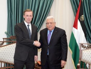 Filistin Devlet Başkanı Abbas,ABD Ulusal Güvenlik Danışmanı Sullivan’ı kabul etti