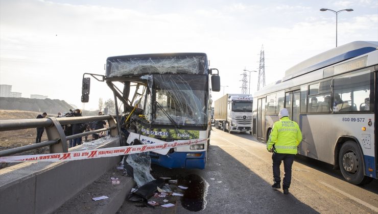 Ankara’da belediye otobüsü kazası