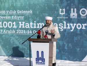 Erzurum’da “1001 Hatim”in okunması başladı