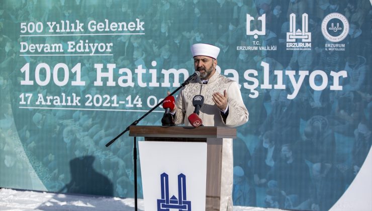 Erzurum’da “1001 Hatim”in okunması başladı