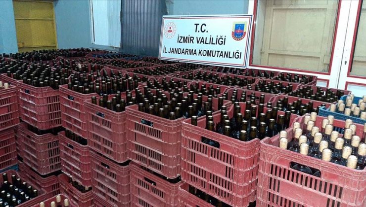 İzmir’de 6 bin litre kaçak içki ele geçirildi