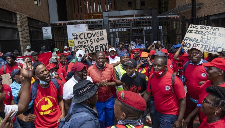 Güney Afrikalı işçiler, İsrailli şirket Milco’yu protesto etti