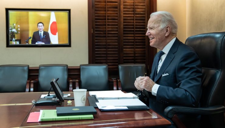 Biden ve Kişida çevrim içi görüştü