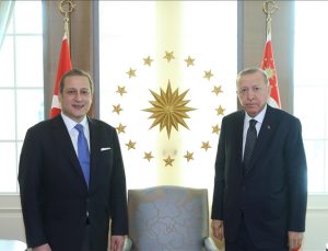 Cumhurbaşkanı Erdoğan, Galatasaray Başkanı Elmas’ı kabul etti