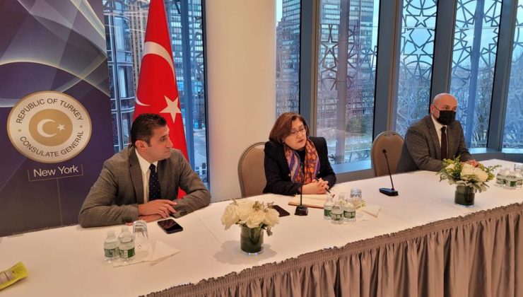 Şahin, New York’ta Türk toplumu temsilcileriyle bir araya geldi