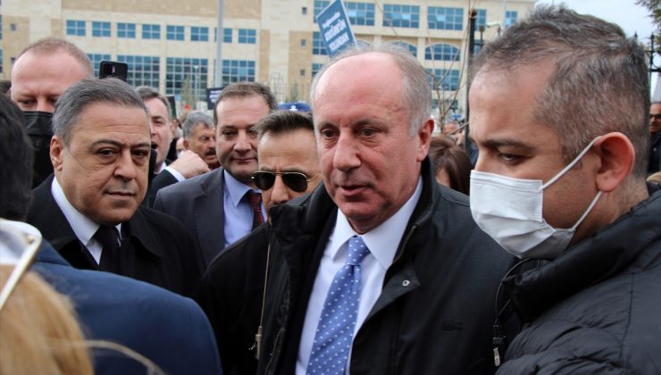 Muharrem İnce “cumhurbaşkanına hakaret” suçundan Uşak’ta hakim karşısına çıktı