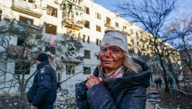 Kiev’de konutlara roket düştü, 3 sivil yaralandı