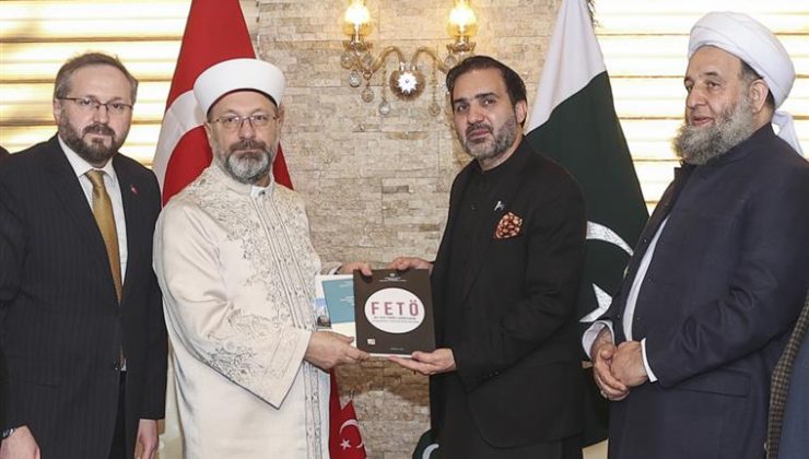 Diyanet İşleri Başkanı Erbaş, Pakistan Senatosu Başkan Yardımcısı Afridi ile görüştü