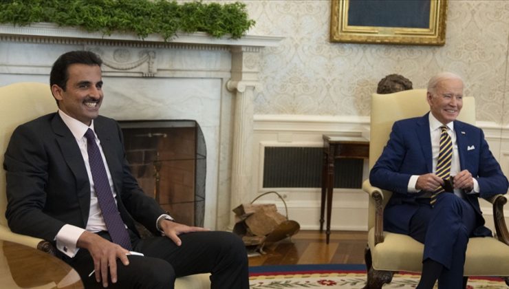 Biden, Katar Emiri Al Sani ile Beyaz Saray’da görüştü